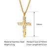 Stainless Steel Tree Trunk Cross Shape Necklace for Women Choker Aesthetic Jewelry Gift