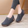 Elegant Mother Shoes Fashion Women Platform Shoes Genuine Leather Walking Loafers 5cm High Wedge Heels Shoes