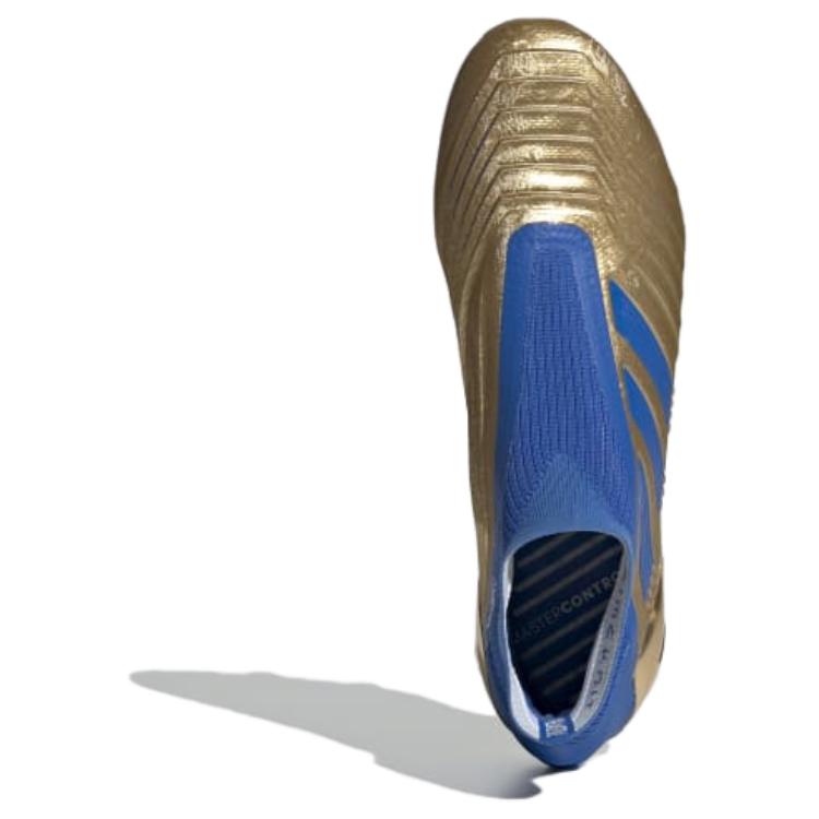 Adidas Predator 19+ FG Gull Blå Herre Sneakers Gull-Metallic Fotball-Blå Sky-Hvit F35610