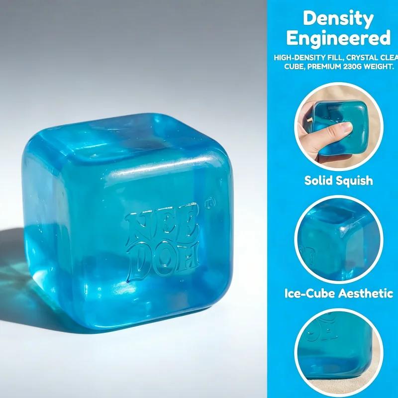 New Schylling N-ee-doh Cube Sensory Toys Stress Relieving Blocks Pinching Relieving Puzzle Solving Venting Children Souvenir