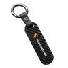 Carbon Fiber Car Keychain Key Ring Anti-Loss Keyring For Porsche Panamera Cayenne 911 718 Taycan Macan Carrera-GT 944 918-Spyder