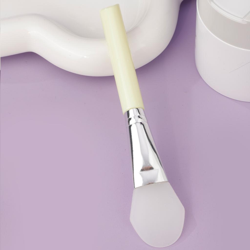 Slant Tail Rod Soft Head Silicone Mask Brush Hydrotherapy Application Mud Film Face Application Silicone Beauty Salon Film Adjustment Brush