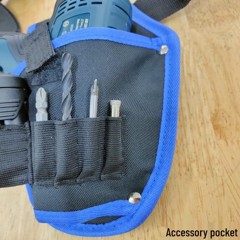 Bezdrátová vrtačka a elektrický klíč - Pasová brašna na nářadí - Oxfordská tkanina
