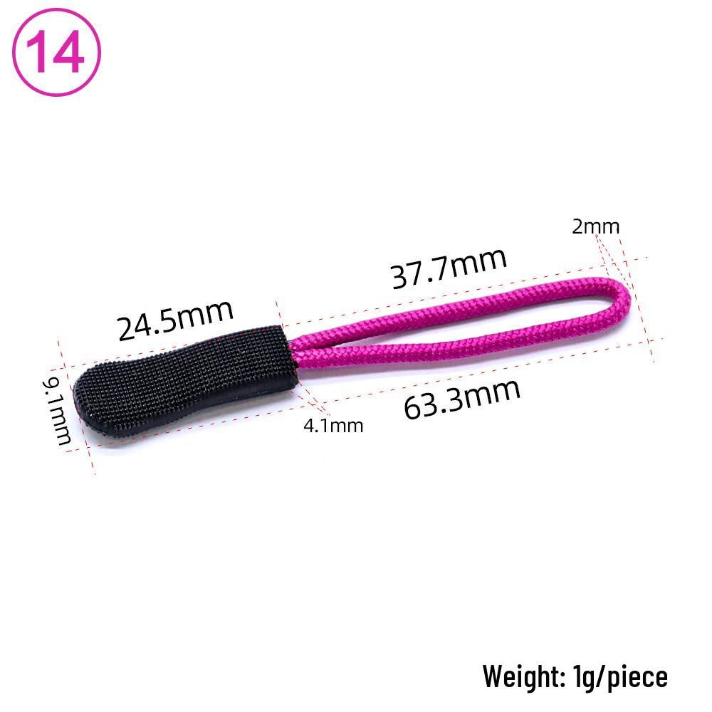 Eco-friendly TPU Caterpillar Zipper Head Pull Cord