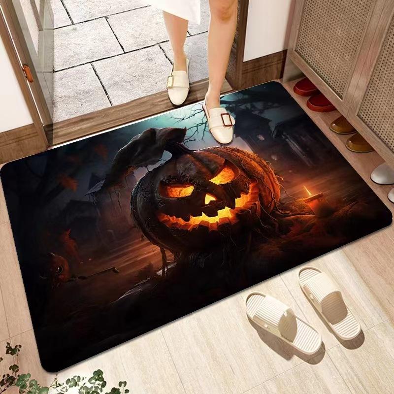 Carpets, door entrance, living room, bedroom, Halloween, family entrance, festive party, home decoration