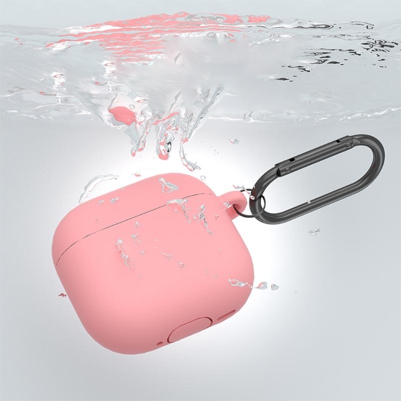 Einfarbige Ohrhörerhülle Kratzfeste Flüssigsilikon-Schutzhülle für