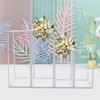 Bymaocar 4Pcs Floor Column Flower Stand Reusable Vase Metal Venue Decor For Wedding Party Dinner Centerpiece Supply Wide Apply