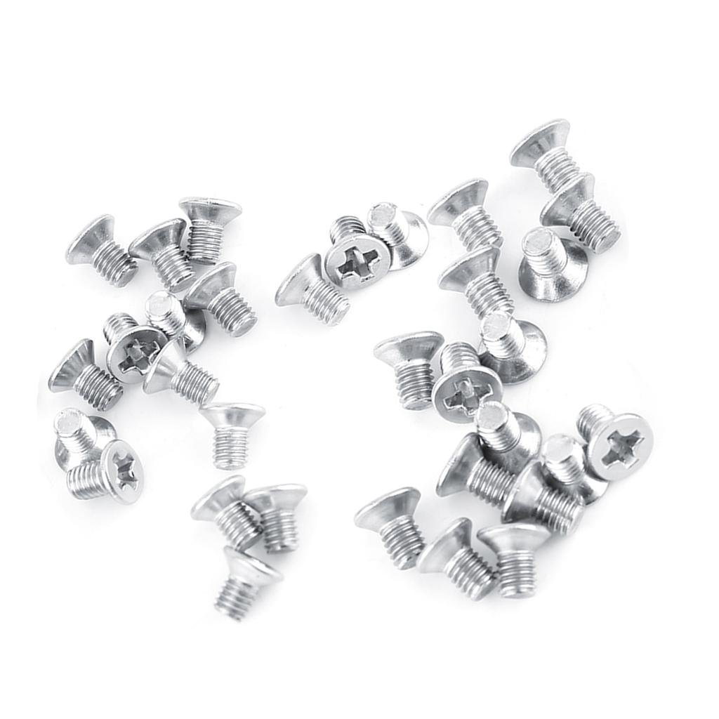 100pcs Bag Flat Head SS304 Machine Countersunk Screw Fastener Repair Tool Accessory M3*4