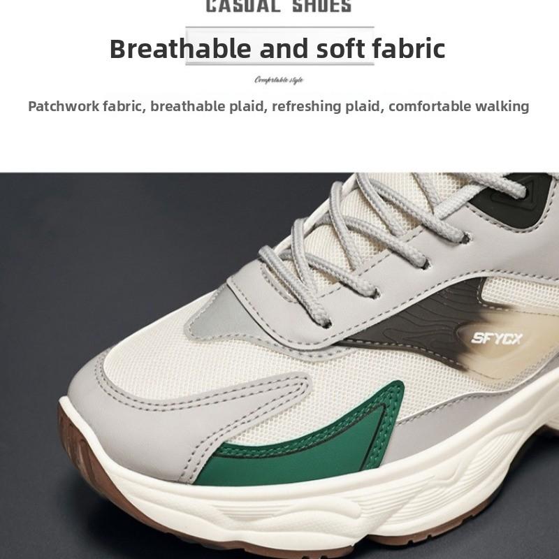 Fashion Men's Sneakers New Breathable Mesh Shoes Fashion Casual Shoes Comfort Sports Running Shoe Platform Vulcanized Shoe for Men Tenis