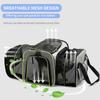 Expandable Pet Carrier Bag With Zip Handle Pockets Foldable Cat Carrier Travel Bag Breathable Mesh Carrier Bag Outdoor