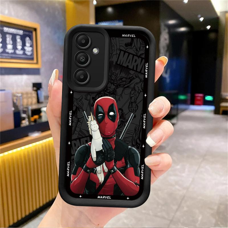Marvel Deadpool Phone Case for Samsung Galaxy A15 A25 A35 A55 A51 A71 A72 A73 A52 A52s A53 A54 Soft 4G 5G Soft Cover