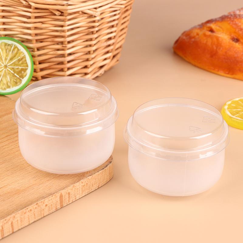 10Sets Transparent Baking Pudding Cup Japanese Caramel Pudding Beaker High Temperature Resistant Pudding Beaker With Lid