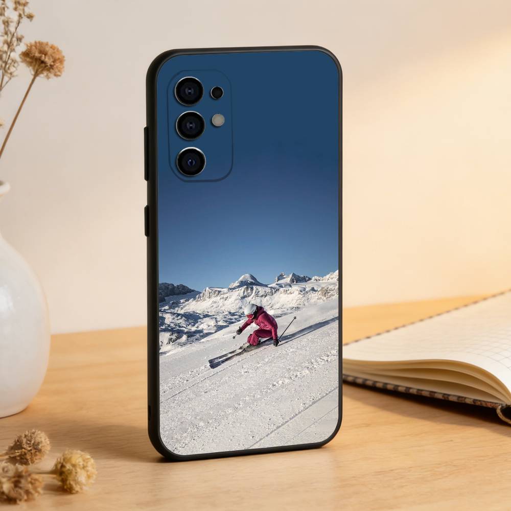 Sport Snowboarding Phone Case For Samsung S25,S24,S21,S22,S23,S30,Ultra,S20,Plus,Fe,Lite,Note,10,Black Cover