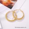 Silver Needle Circle Earrings, Fashionable High-End Copper Ear Hoops, Light Luxury, Versatile Jewelry Accessory.