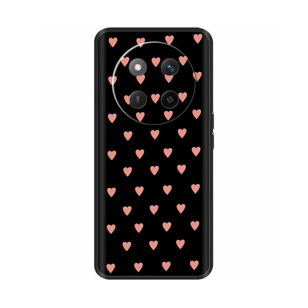For Honor X60 5G Case Black Silicone Soft Luxury Phone Back Cover for Huawei Honor X60 Pro Painted Shockproof Shell Cases Para