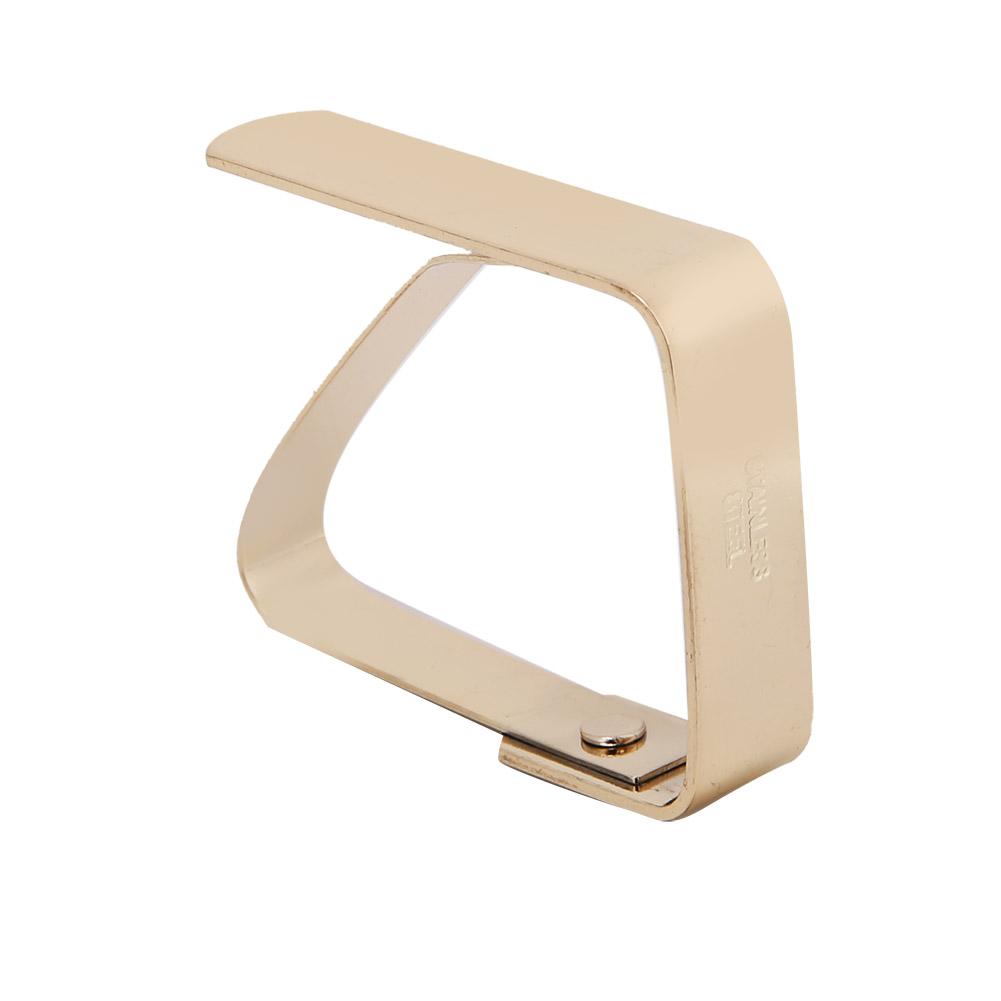 4 Stück Edelstahl-Tischdecken-Clips, rutschfeste Tischdeckenhalter, Klemmen, 5 x 4 cm