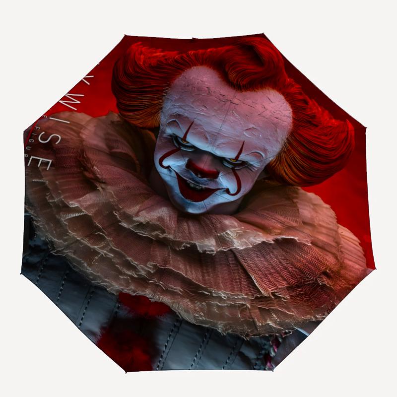1pc Pennywise2 Umbrella, Sun Protection, And UV Shielding. It Has Eight Sturdy Ribs for Outdoor Use And Perfect Gift