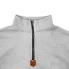 Cross2023 Men's Autumn/Winter Slim Fit Velvet Hoodie - Solid Color, Long Sleeve, Half Zip, Stand Collar.