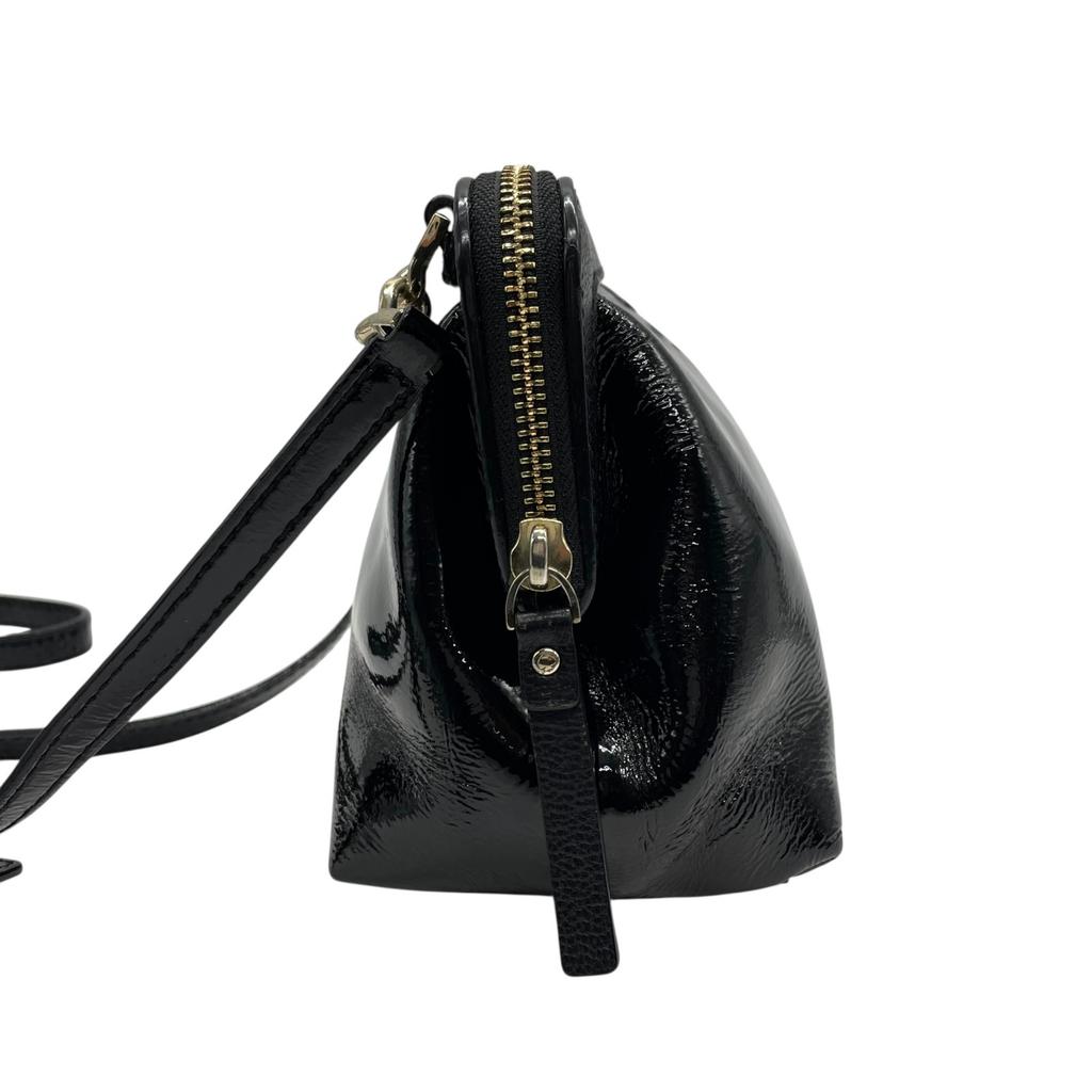 Used Kate SpadeShoulder Bag Black Patent Leather Women