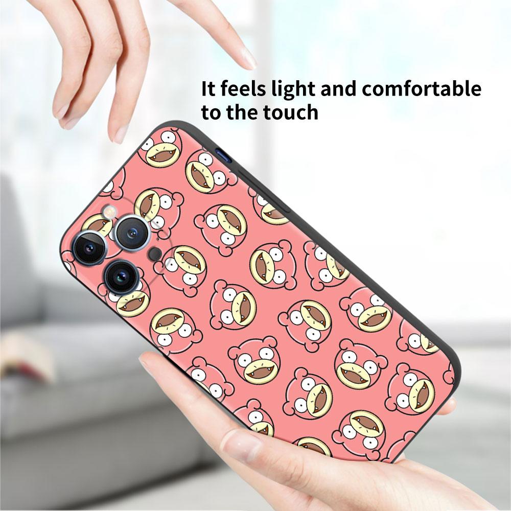 Pouzdro pro Apple iPhone 14 11 13 7 12 Pro 7 XR XS Max 8 Plus 6 14Pro 13Mini Černé Měkké Telefonní Coque Pokemon Pikachu Kreslený