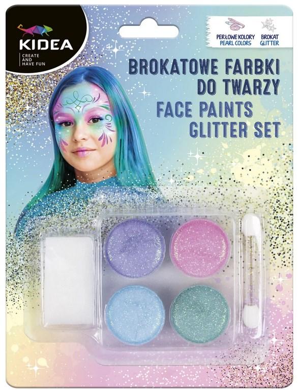 BROKATOWE FARBKI DO TWARZY KIDEA 5521