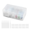 Siawadeky Cable Charging Cable Storage Cord Storage Mini Accessory Earphone USB Storage Case with Cable Ties and Labels Box, Box, Divider, Box, Box,