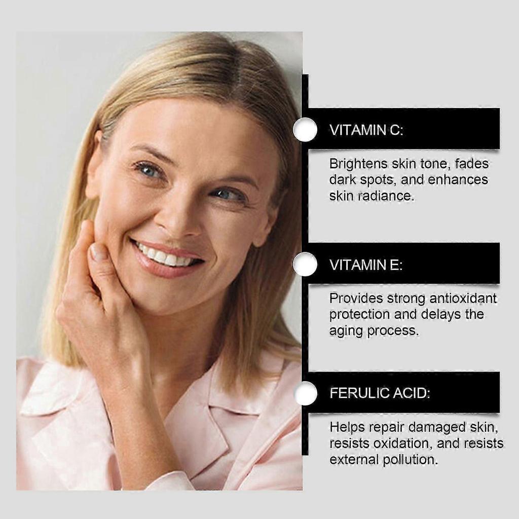 Vitamin C Facial Essence - Brightening, Hydrating & Anti-Aging Serum for Radiant, Even Skin Tone, Fades Dark Spots & Blemishes, Antioxidant Repair & N
