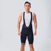 Morethan Cycling Bib Pants with and Stretchy Features Men's (Size L/Black/Cropped Length) Pad, Sweat-Wicking, Quick-Drying, Reflective, (BVP-013)
