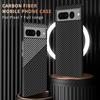 Luxury Slim Carbon Fiber Pattern Hard PC Back Cover For Google Pixel 7 8 Pro 7A 8Pro ShockProof Phone Cases Coque Fundas