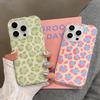 Cute Pink Leopard Print Phone Case for iPhone 17 16 15 14 Pro Max 13 16Pro 15Pro Green Leopard Stylish Lovely Soft Cover Case
