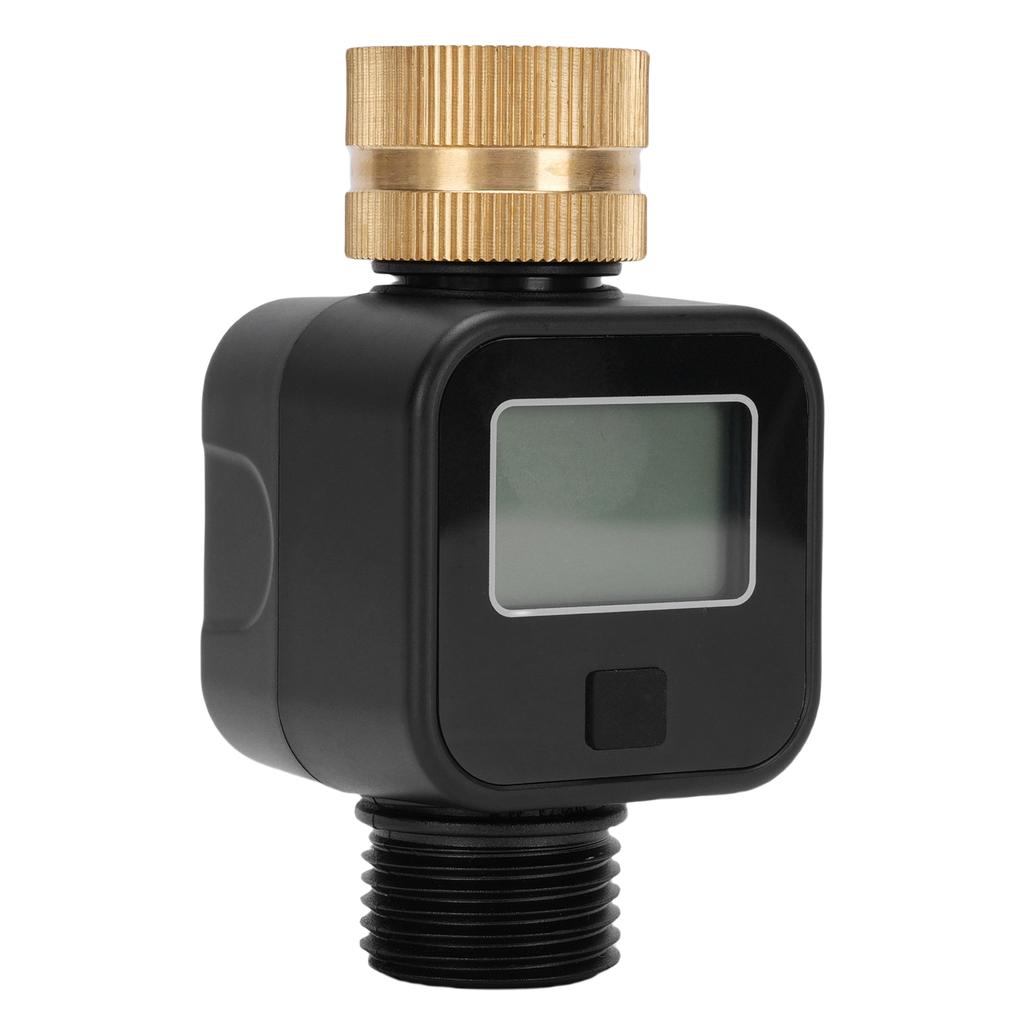 Wasserhahn Timer Monitor Gartenschlauch Durchflussmesser Innen Außen 360 Drehanschluss Messing für