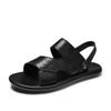Fashion2024 Black Summer Sandals for Man Leather Sandals Men Luxury Sandals Man White Casual Shoes Men Zapatos De Hombre Sandalias