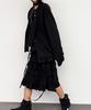 Plasma Sphere Peony Tiered Flower Button Sweat Skirt_2 Colors