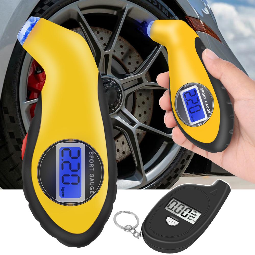 Test For Auto Car Motorcycle Tyre Pressure Gauge Meter Car Tire Manometer Barometers Tester Diagnostic Tools Electronic DigitalGood product