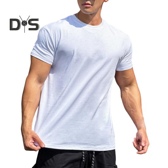 Men's Loose Fit Athletic T-Shirts Summer Crew Neck Short Sleeve Top Outdoor Workout Tee Casual Basic Tops for Daily Life Sports Street