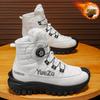 Men Outdoor Ankle Boots 2026 Winter Comfortable Non Slip Casual Shoes Short Boots Fashion High Top Snow Boots Botas Hombre