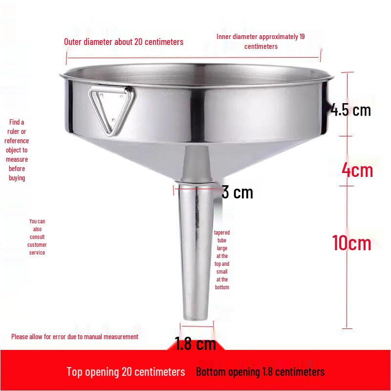 Jing Yu Heng Large Stainless Steel Funnel (3-Pack)