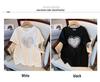 Übergröße Mid-Length Rundhals Kurzarm Schlankmachendes T-Shirt für Damen - Erhältlich in den Größen 200/300/350 jin, Stil 6503.