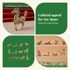 12 Pieces Chinese Zodiac Set Brass Figurine Vintage Birthday Gifts Animal Statue Mini Statues