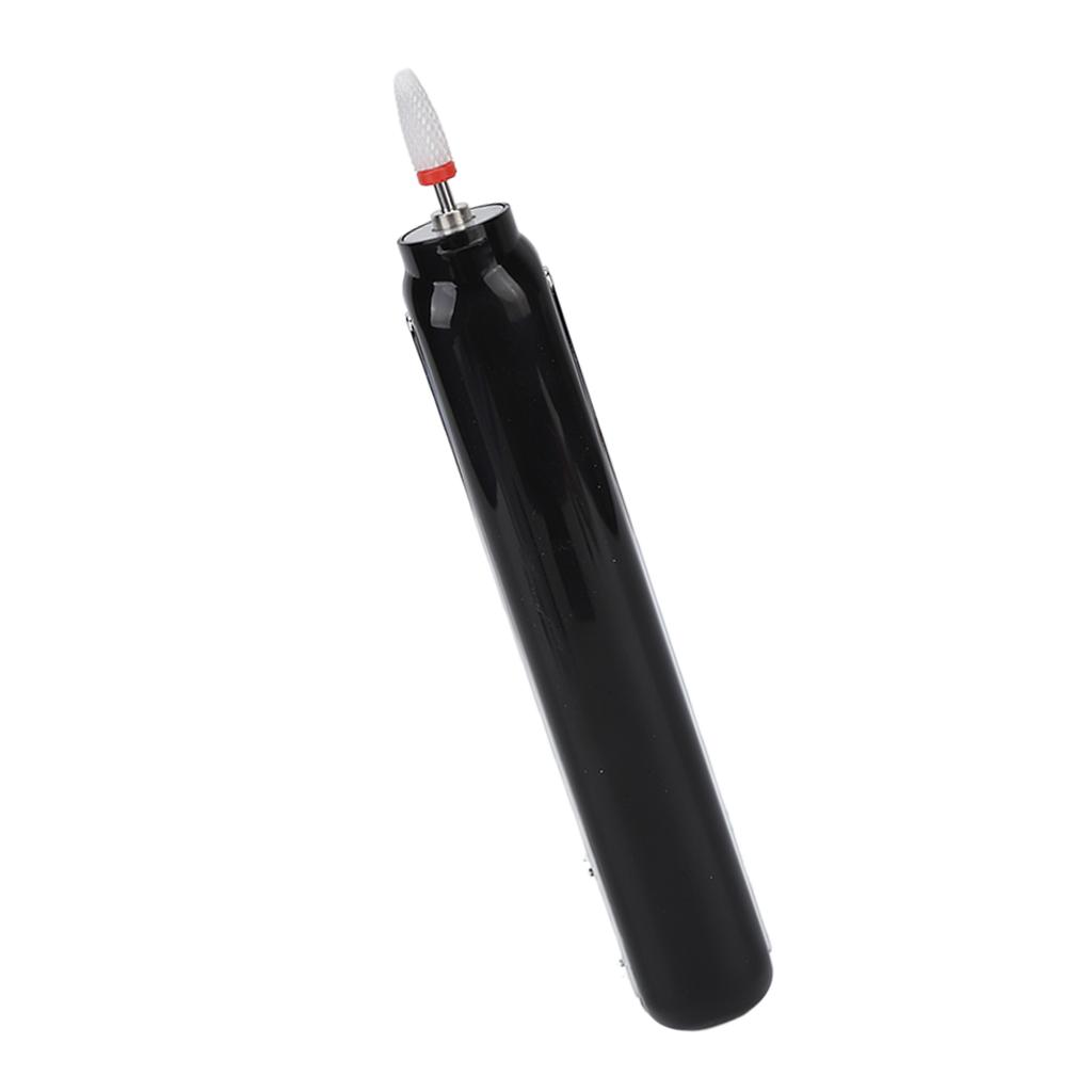 Nail Drill Machine USB Charging 3 Speeds Portable Electric Nail File Set with Light for Manicure Pedicure