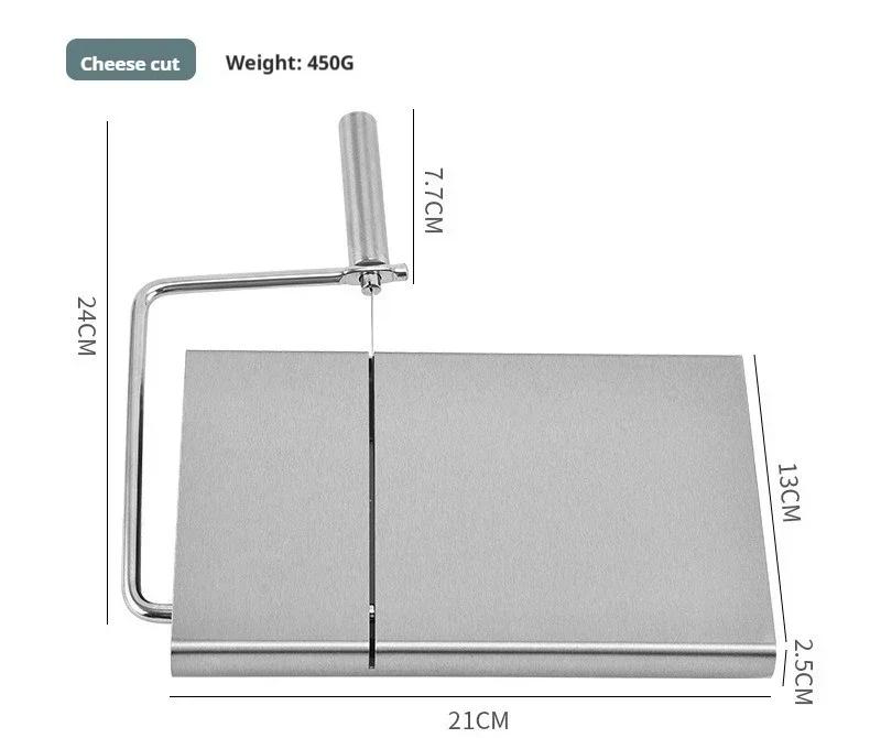 Cheese and Butter Slicers with Wire Stainless Steel Multifunctional Wire Cutter for Butter Ham Foie Gras Block Cutting
