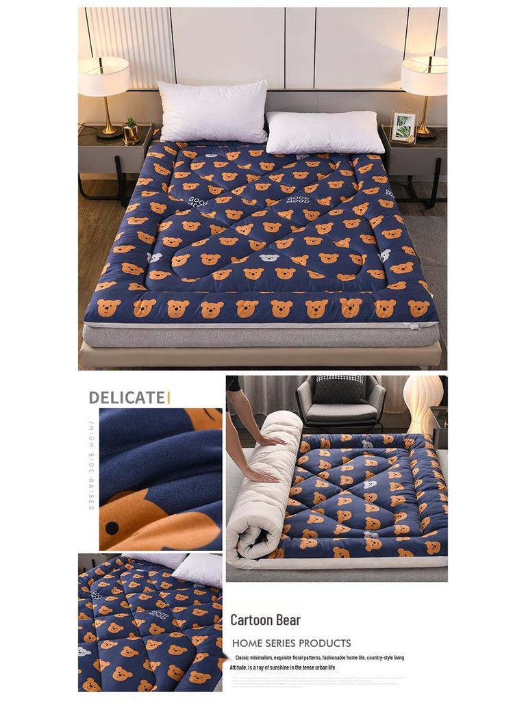 2025 Baumwoll-Matratzenauflage: Weiche, dicke, gesteppte Matratzenauflage für Einzelbetten - Ideal für Studentenwohnheime und Zuhause