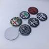 4 pièces 50MM 56mm Pour Giulia Giulietta MITO Stelvio GT Emblème de Voiture Cache-Moyeux Autocollants pour Moyeu de Roue Rénovation Auto