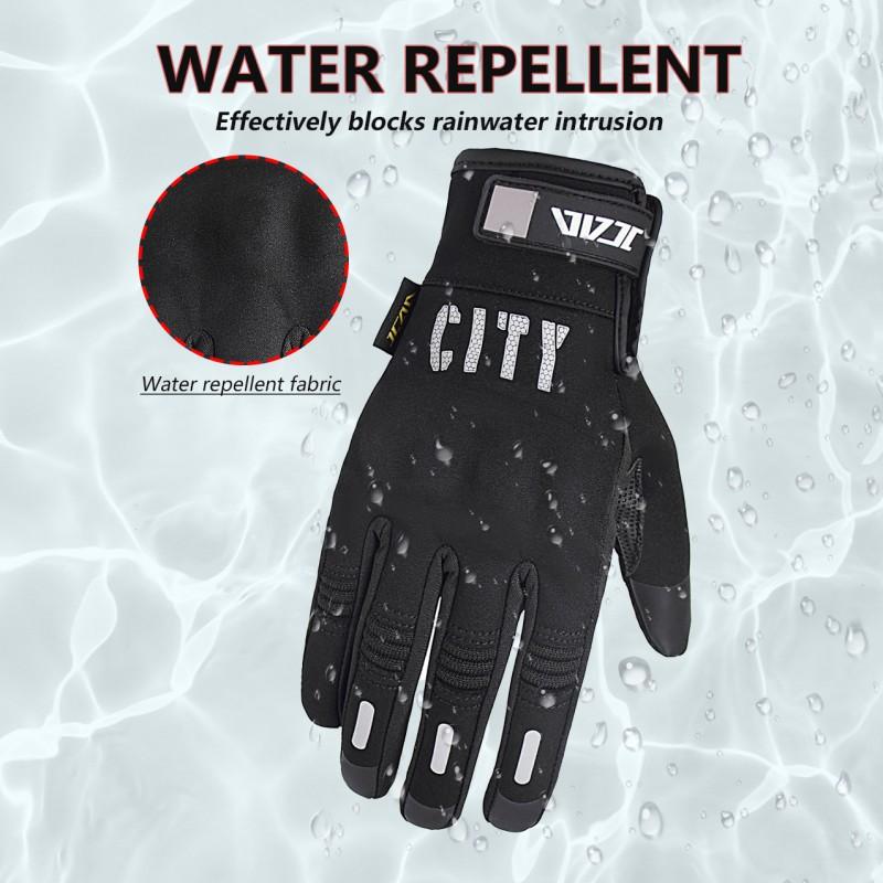 Unisex Motorcycle Riding Gloves Waterproof Anti-Slip Pink Black Short Style Street Off-Road Commute Cycling Protection