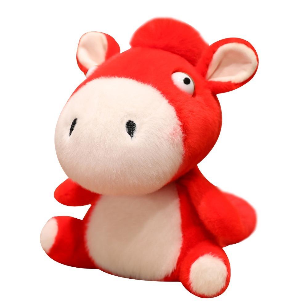 18/25cm Plush Pony Doll Soft Cartoon Steed Doll Plush Toys Zodiac Pony Figurine  Festive Decor