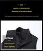 Men's Plus Size Fleece-Lined Soft Shell Sleeveless Vest