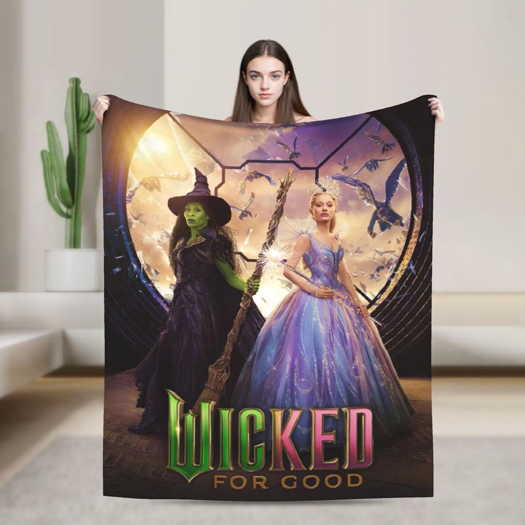 Wicked For Good Fiyero 2025 Film Super Soft Blanket Kids Plush Bedding Throws Novelty Living Room Flannel Bedspread Bed Cover