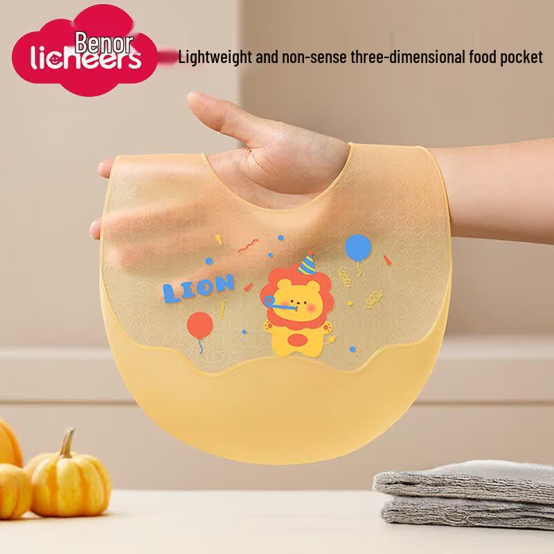 Licheers Waterproof Baby Feeding Bib