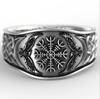 Norse Viking Ring Aegishjalmur Amulet 152