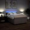 Vidaxl Letto Continentale Con Materasso, Taupe, Tessuto, 140X190 Cm